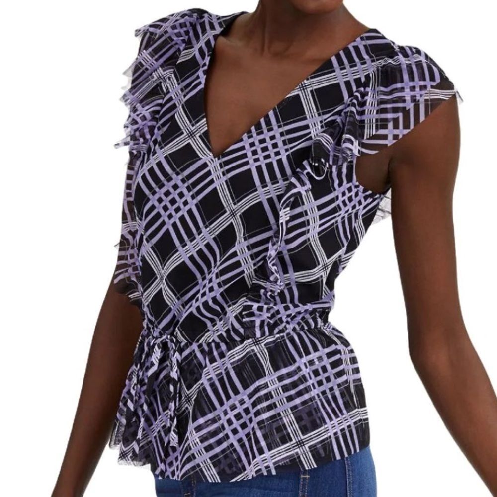 INC Ruffled Blouse - Picture 1 of 9